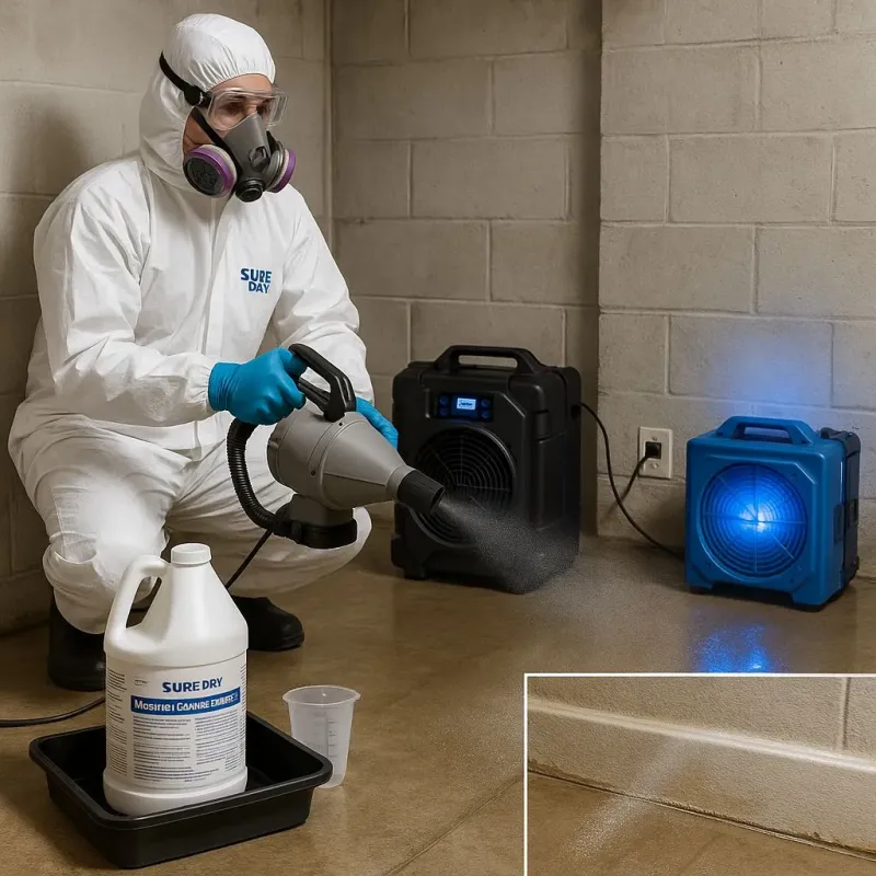 Sanitization and Odor Removal process in New Waterford, OH